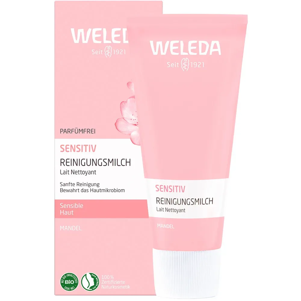 WELEDA SENSITIVE REINIGUNGSMILCH MANDEL 75 ml Milch