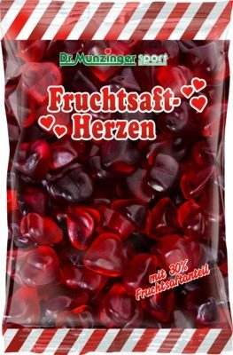 Fruchtsaftherzen mit Vitamin C  250 g