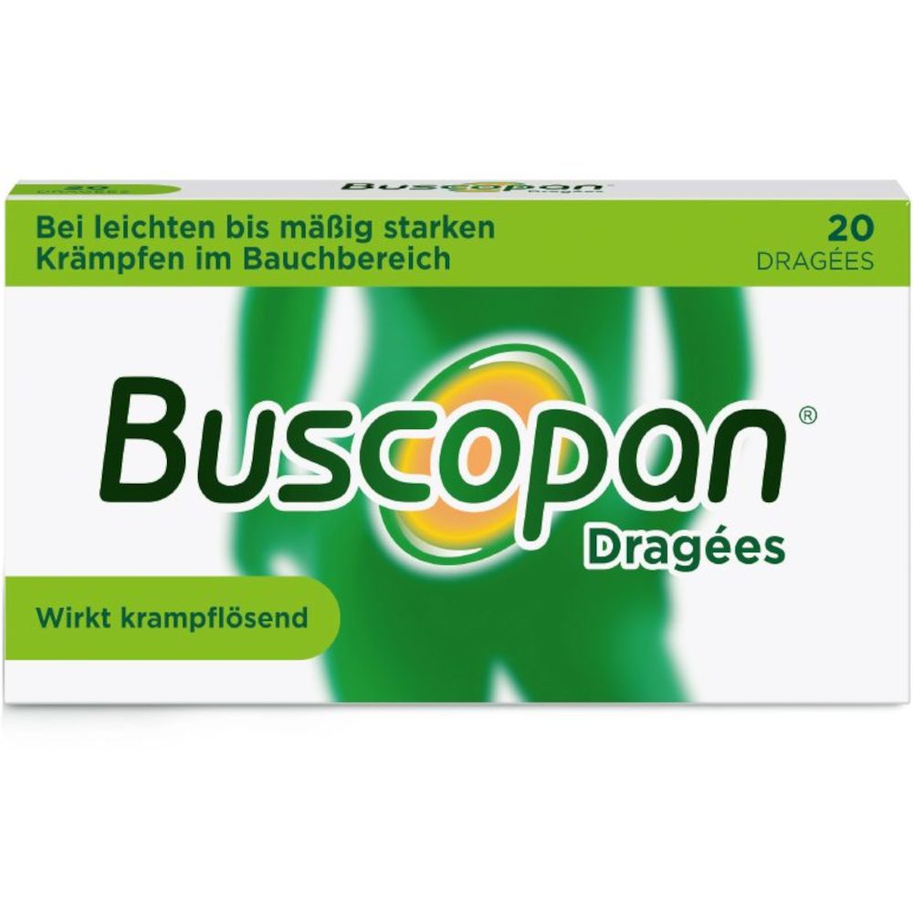 Buscopan Dragees - bei Bauchschmerzen & Bauchkrämpfen 20 St Überzogene Tabletten