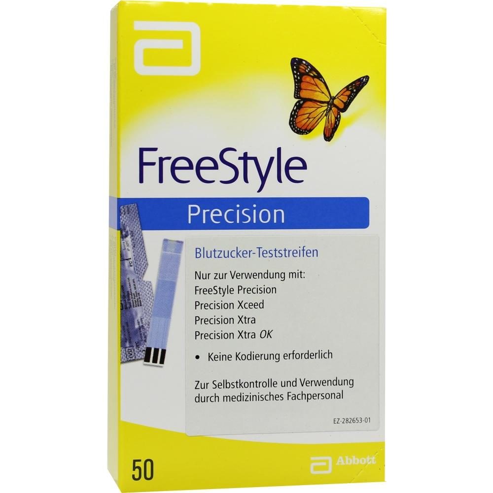 FREESTYLE Precision Blutzucker Teststr.o.Codier. 50 St Teststreifen