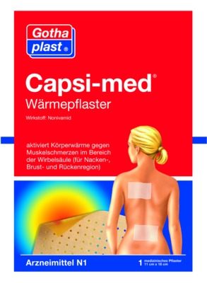 CAPSI MED Wärmepflaster 11x18 cm 1 St Pflaster