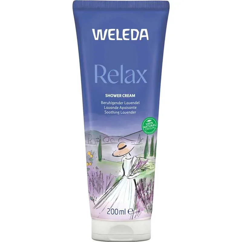 WELEDA Relax SHOWER CREAM Cream Lavendel 200 ml Duschgel