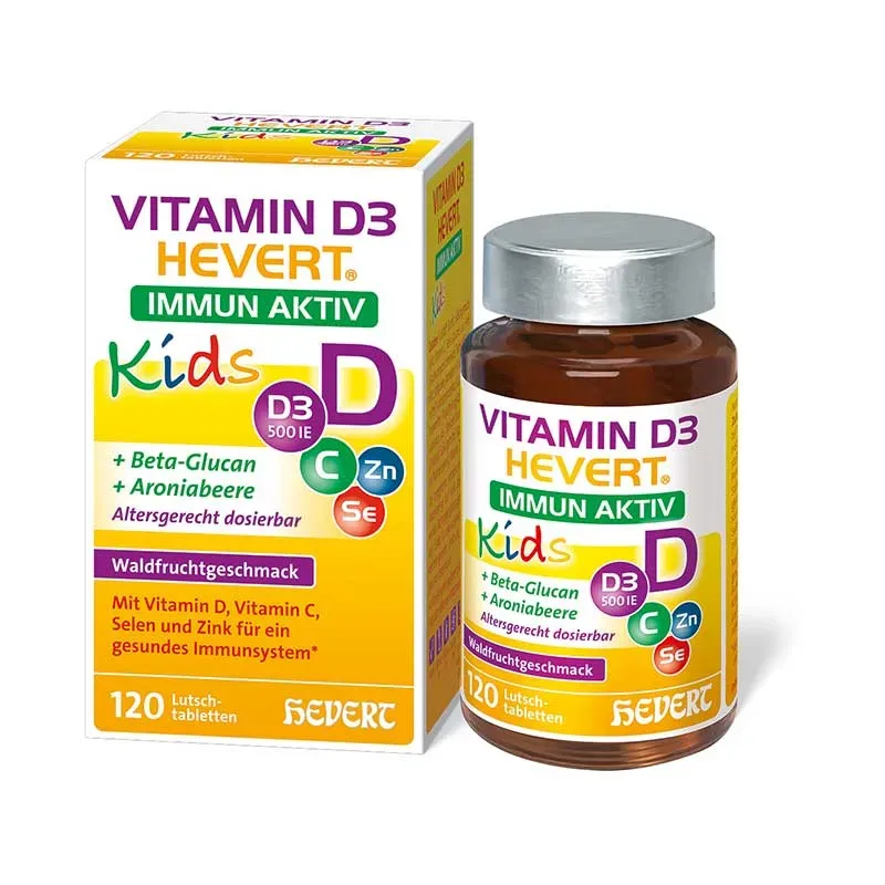 VITAMIN D3 HEVERT IMMUN AKTIV Kids 120 St Lutschtabletten