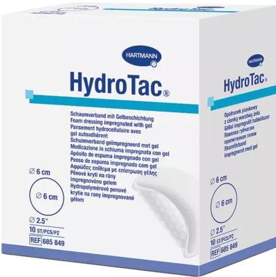 HYDROTAC Schaumverband 6 cm rund steril 10 St Verband