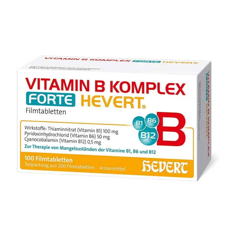 VITAMIN B KOMPLEX FORTE HEVERT  200 St Tabletten