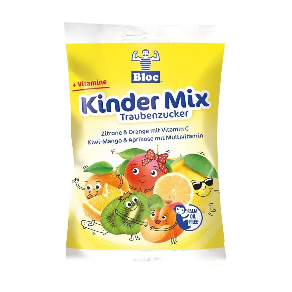 Bloc Kinder Mix Traubenzucker verschiedene Geschmacksrichtungen Beutel 75 g