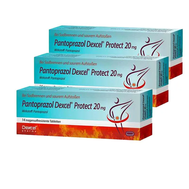 Pantoprazol Dexcel Protect 20mg 3er Set 3X14 St Tabletten magensaftresistent