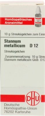 STANNUM METALLICUM D 12 Globuli 10 g Globuli