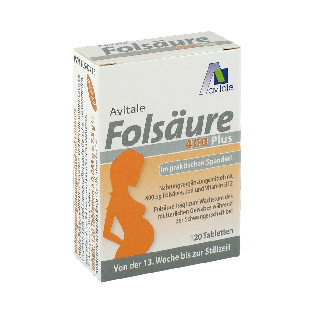 Avitale Folsäure 400 Plus 120 St Tabletten