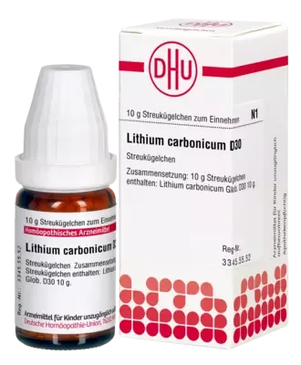 LITHIUM CARBONICUM D 30 Globuli 10 g Globuli