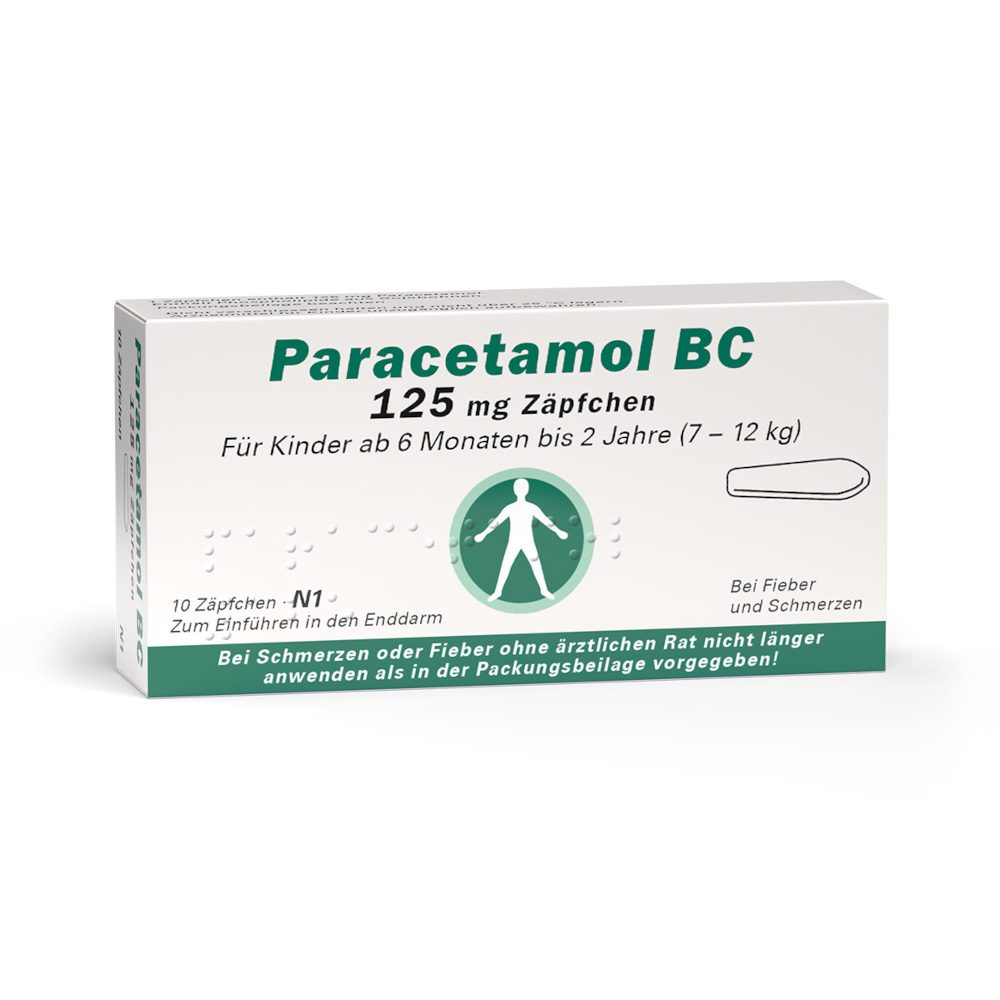 Paracetamol BC 125mg 10 St Suppositorien