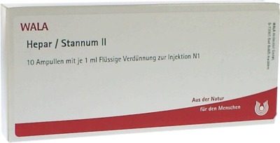 WALA Hepar/Stannum II 10X1 ml Ampullen