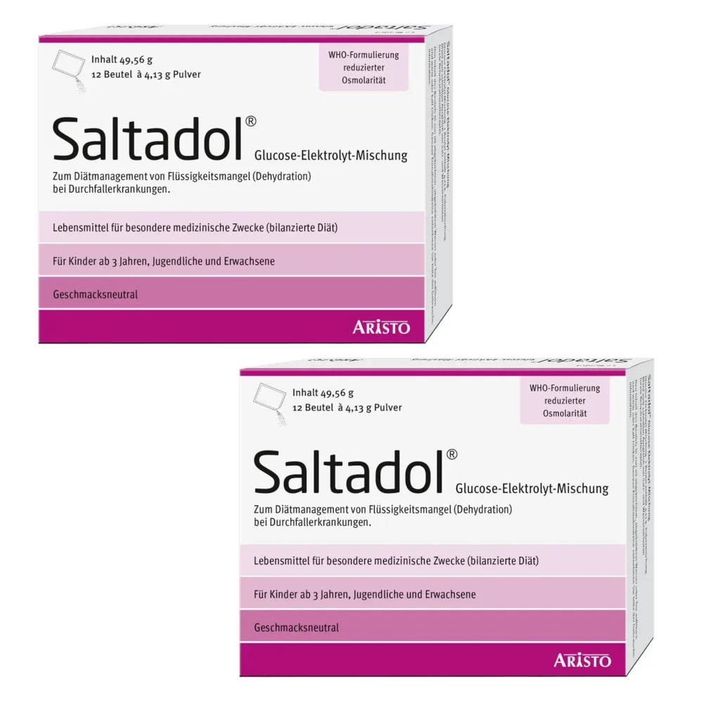 Saltadol Doppelpack  2X12 St Pulver zur Herstellung einer Lösung zum Einnehmen