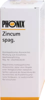 PHÖNIX ZINCUM spag.Tropfen 50 ml Mischung