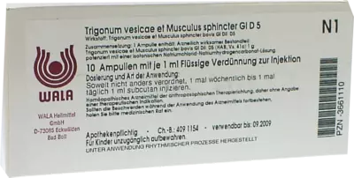 Trigonum vesicae et Musculus sphincter GL D5 10X1 ml Ampullen