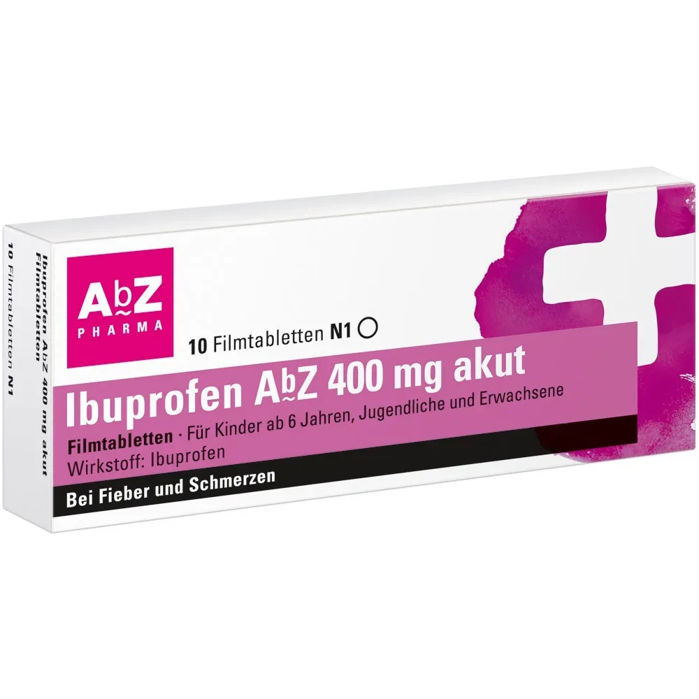 Ibuprofen AbZ 400mg akut 10 St Filmtabletten