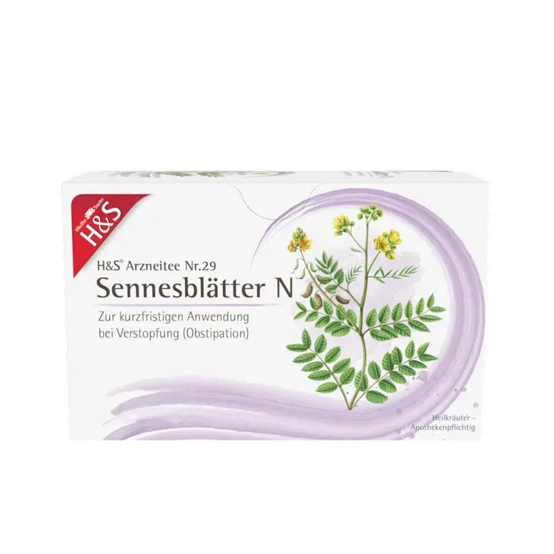 H&S Arzneitee Sennesblätter N Filterbeutel 20X1.0 g Filterbeutel