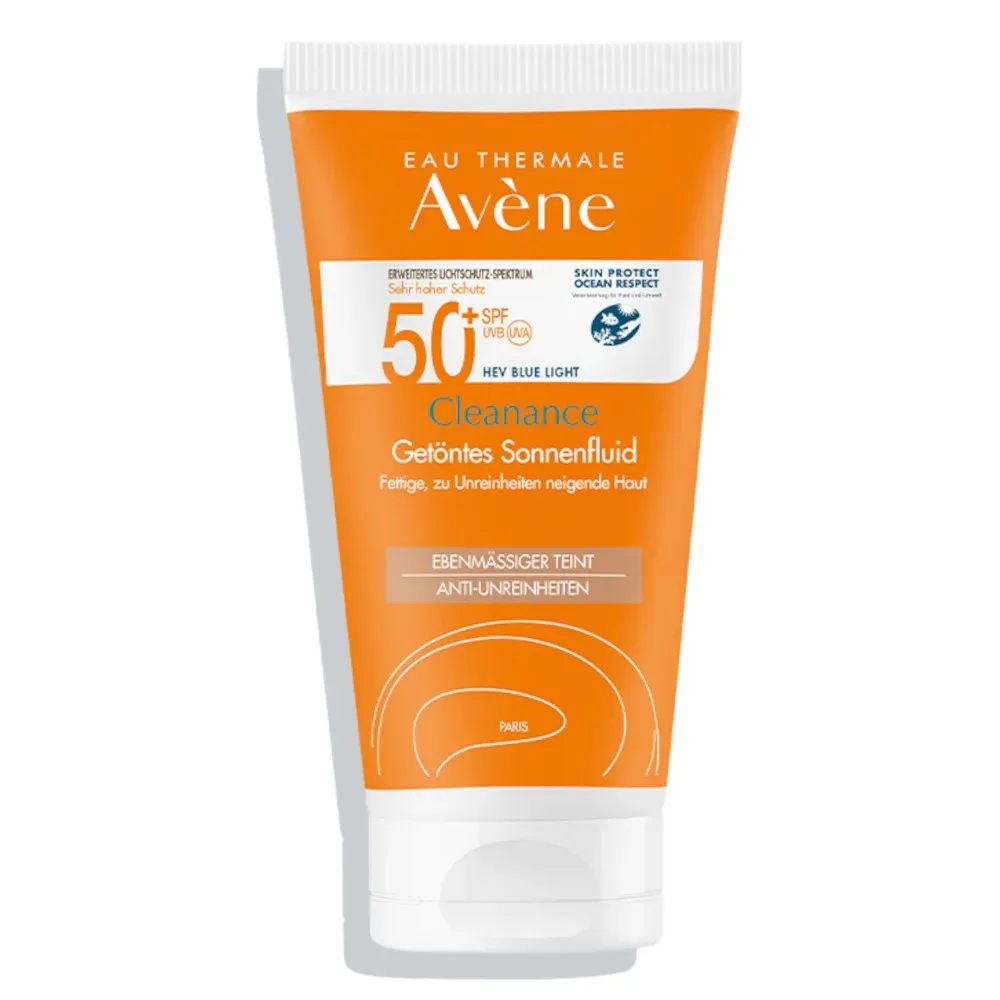 Avène Cleanance Getöntes Sonnenfluid SPF 50+  50 ml Emulsion