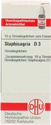 STAPHISAGRIA D 3 Globuli 10 g Globuli