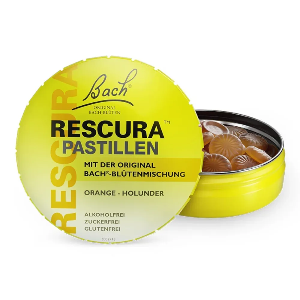 Bach RESCURA PASTILLEN, Orange-Holunder 50 g Pastillen