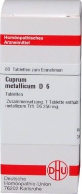 CUPRUM METALLICUM D 6 Tabletten 80 St Tabletten