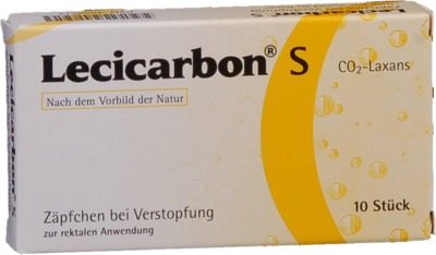 Lecicarbon S CO2-Laxans für Säuglinge 10 St Suppositorien