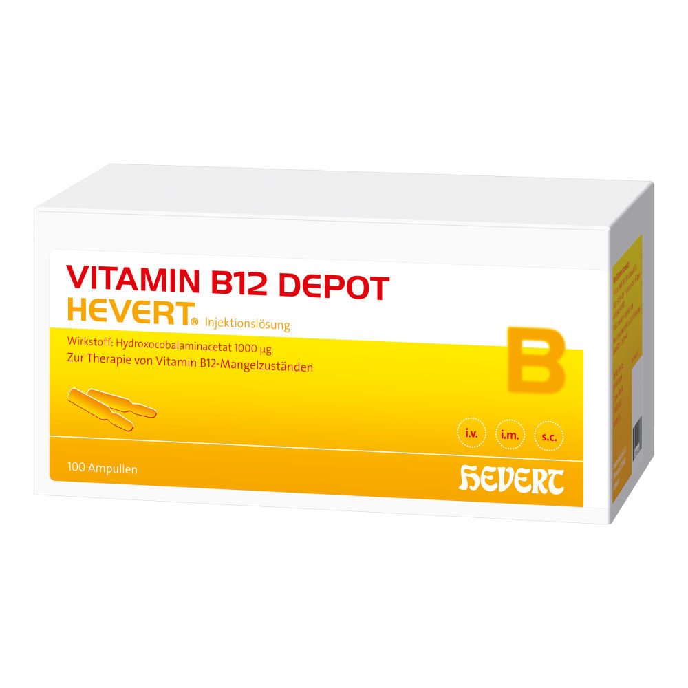 VITAMIN B12 DEPOT HEVERT 100X2 ml Ampullen