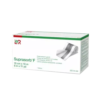 SUPRASORB F Folien Wundverb.15 cmx10 m unste.Rolle 1 St Verband