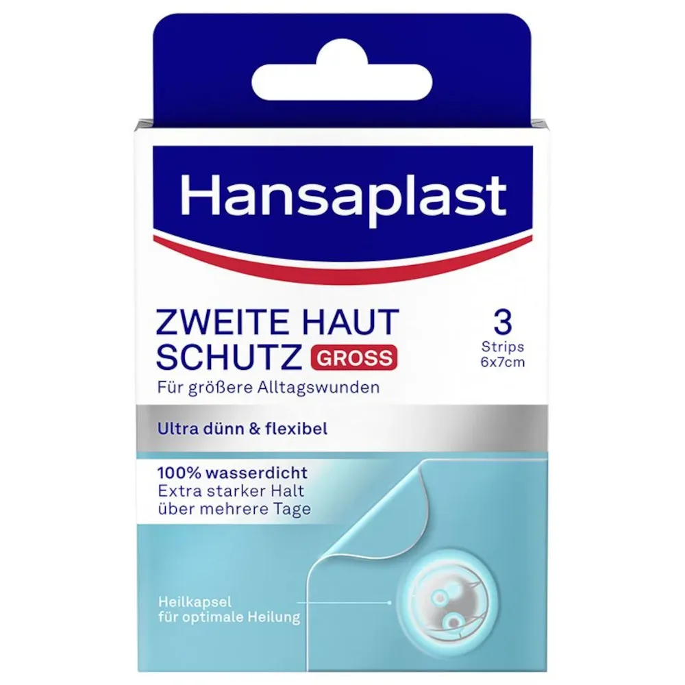 Hansaplast ZWEITE HAUT SCHUTZ GROSS 3 St Pflaster