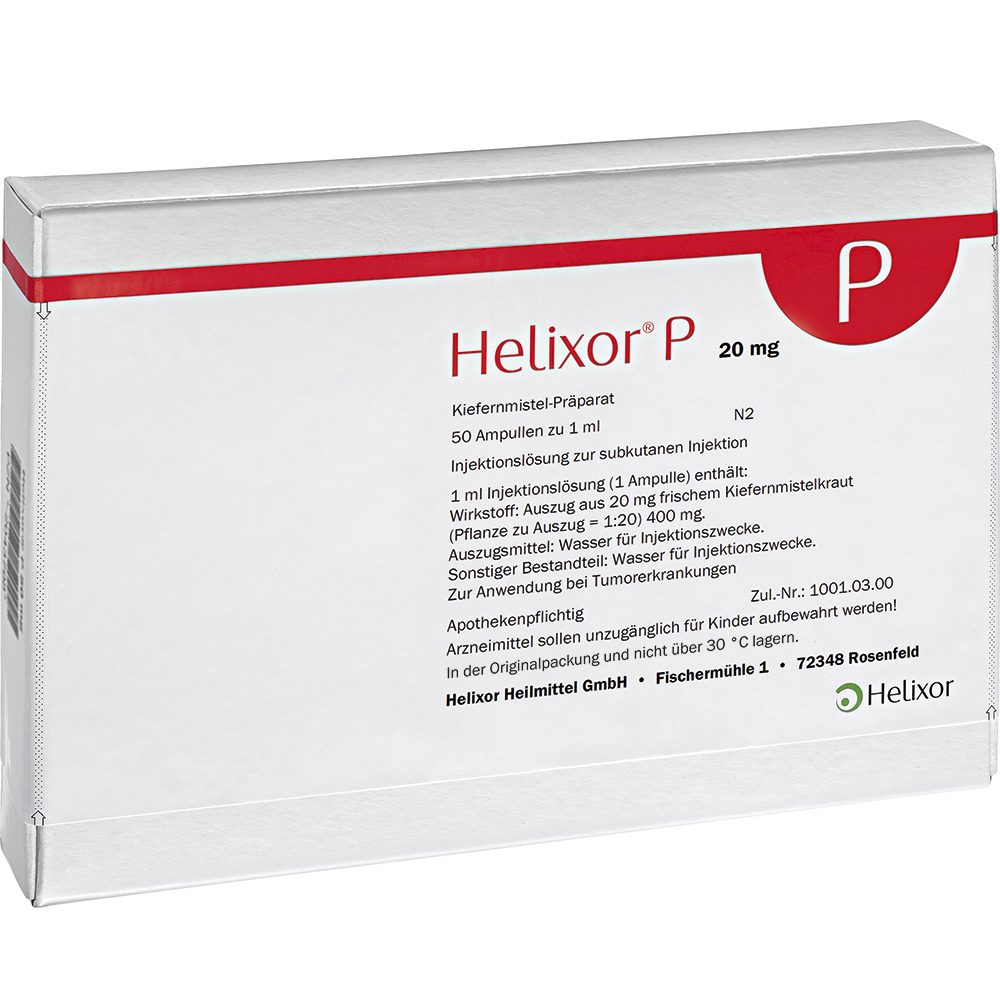 HELIXOR P Ampullen 20 mg 50 St Ampullen