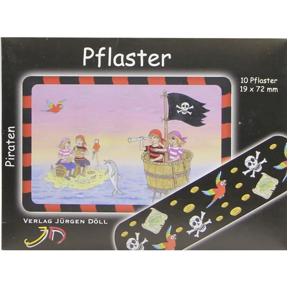 KINDERPFLASTER Piraten Briefchen 10 St Pflaster
