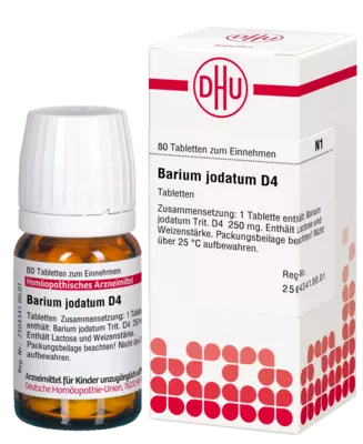 BARIUM JODATUM D 4 Tabletten 80 St Tabletten