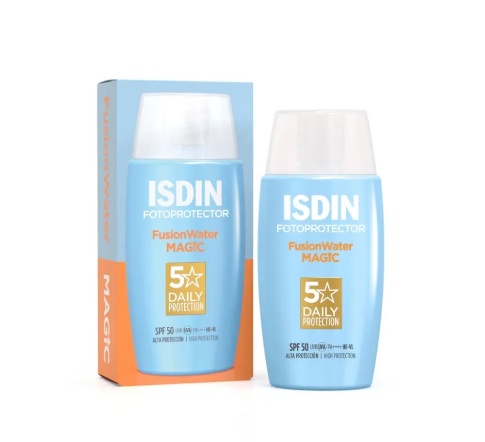 ISDIN FusionWater MAGIC Sonnencreme Gesicht LSF 50 50 ml Emulsion
