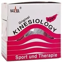 NASARA Kinesiologie Tape 5 cmx5 m pink 1 St Pflaster