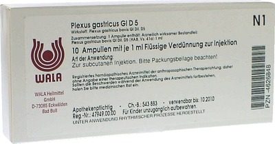Plexus gastricus Gl D5 Ampullen 10X1 ml Ampullen