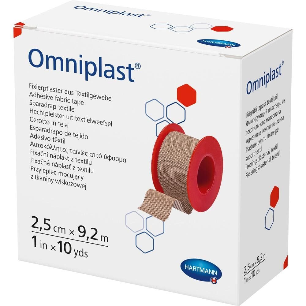 OMNIPLAST Fixierpflaster Textilgew.2,5 cmx9,2 m 1 St Pflaster