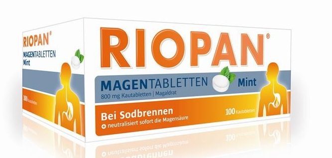 RIOPAN MAGENTABLETTEN Mint - Bei Sodbrennen 100 St Kautabletten
