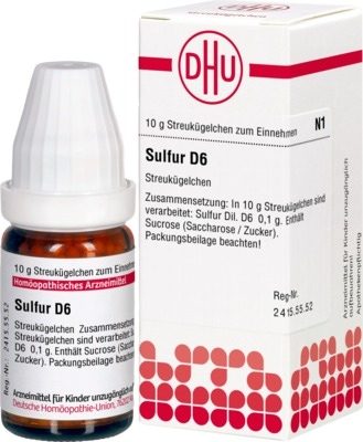 SULFUR D 6 Globuli 10 g Globuli