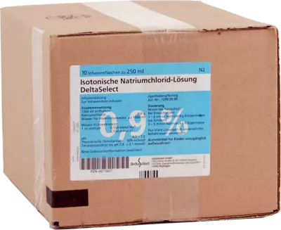KOCHSALZLÖSUNG 0,9% Plastikfl. 10X250 ml Infusionslösung