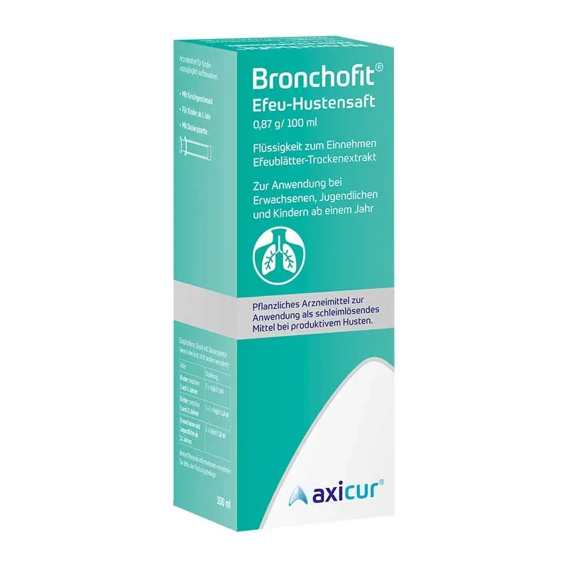 Bronchofit Efeu-Hustensaft 100 ml Flüssigkeit zum Einnehmen