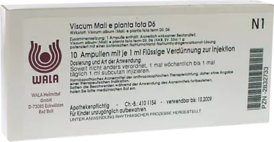 VISCUM MALI e planta tota D 6 Ampullen 10X1 ml Ampullen