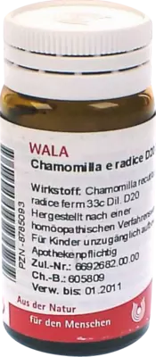 Chamomilla e radice D20 20 g Globuli