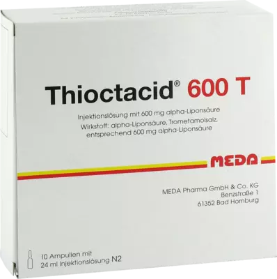 THIOCTACID 600 T Injektionslösung 10X24 ml Injektionslösung