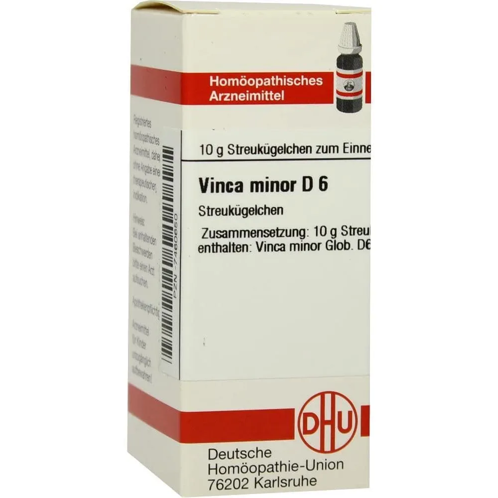 VINCA MINOR D 6 Globuli 10 g Globuli