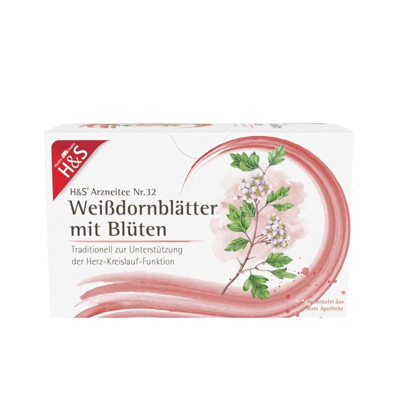 H&S Arzneitee Weißdornblätter mit Blüten 20X1.6 g Filterbeutel