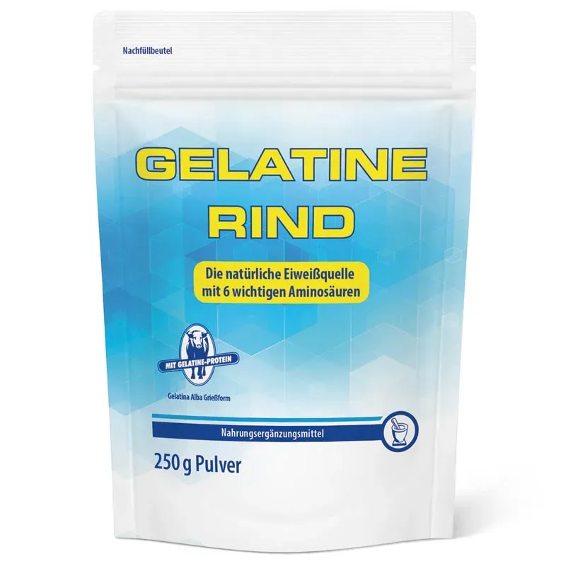 GELATINE Rind Pulver Beutel 250 g Pulver