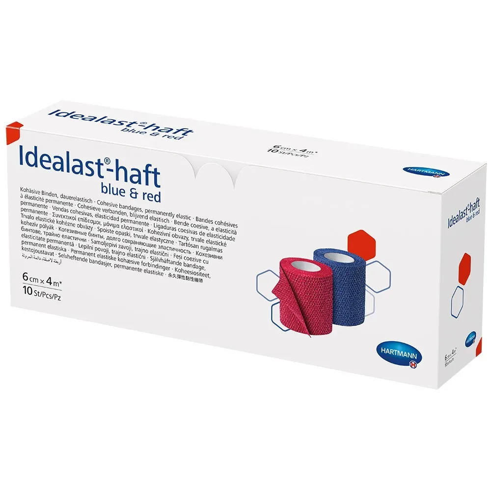 IDEALAST-haft color Binde 6 cmx4 m sortiert 10 St Binden