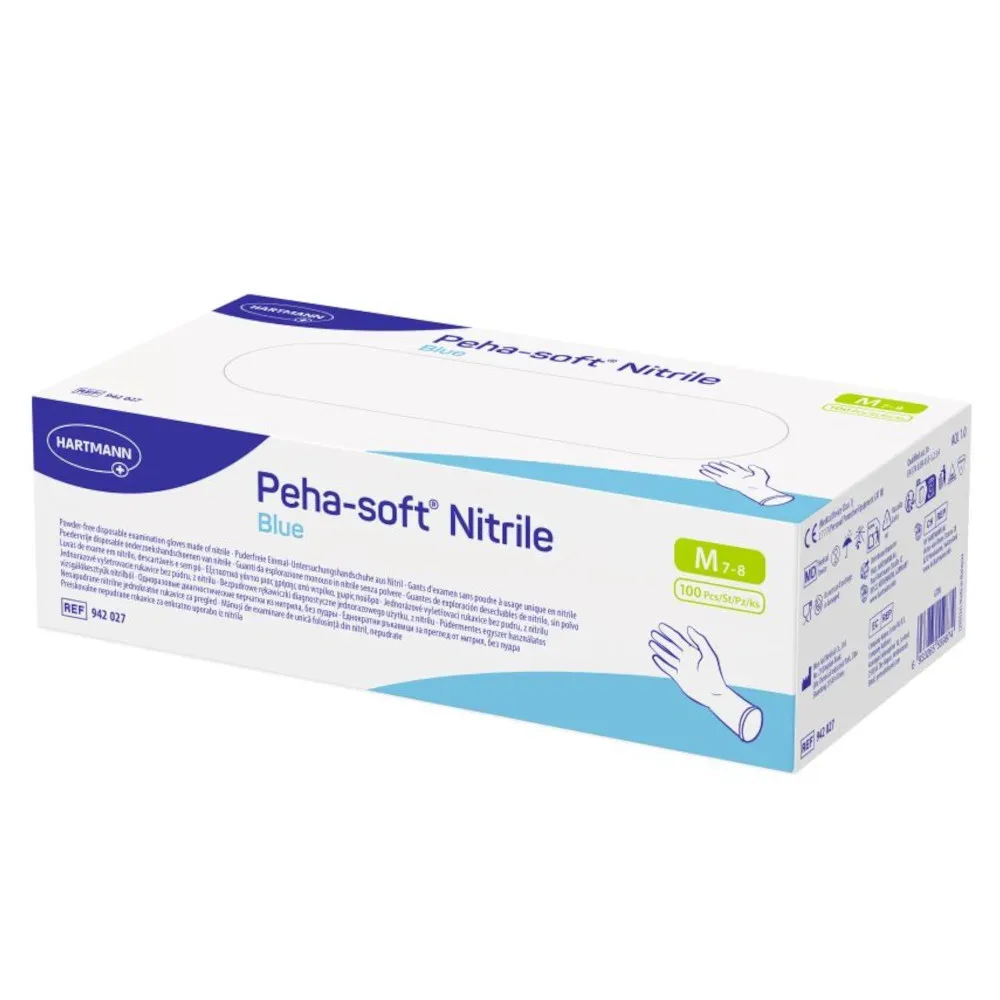 Peha-soft Nitrile Blue M 100 St Handschuhe