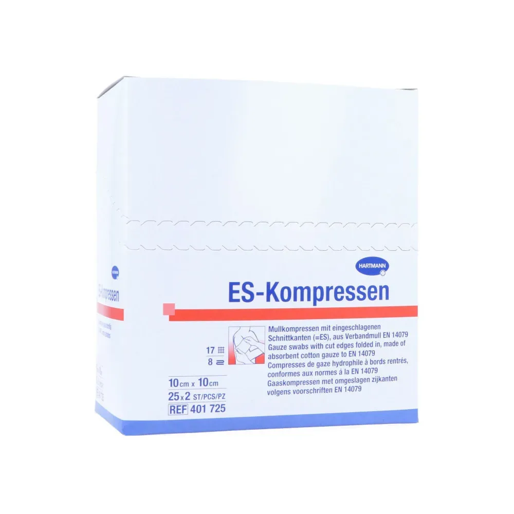 ES-KOMPRESSEN steril 10x10 cm 8fach 25X2 St Kompressen