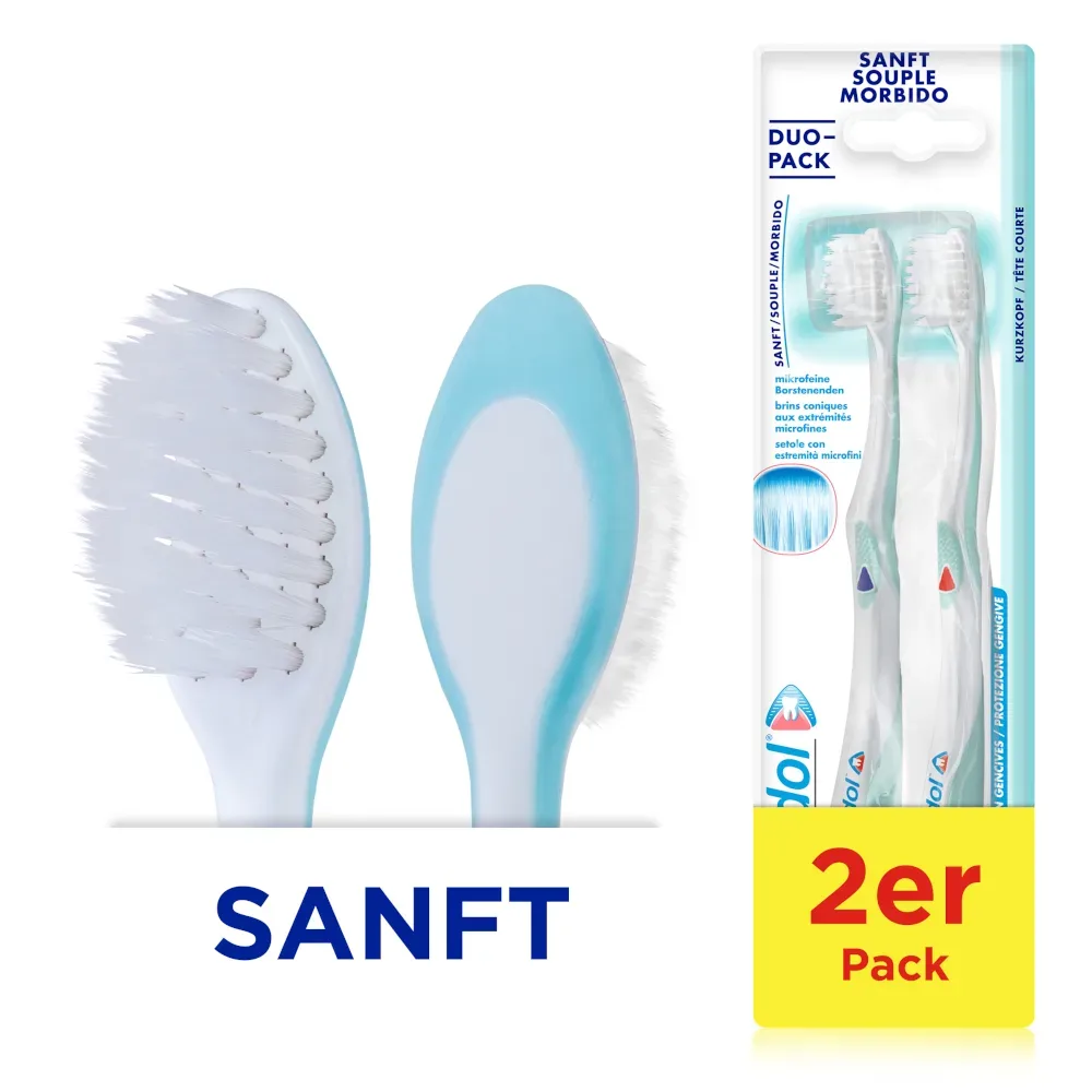 meridol Zahnbürste SANFT DUO-PACK 2 St Zahnbürste